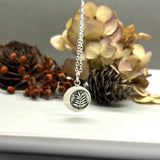 Sterling Silver Moon Fern Pendant