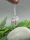 Sterling Silver Dragonfly Leaf Pendant