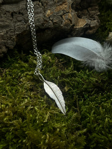 Sterling Silver Feather Pendant