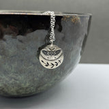 Sterling Silver Moon Moth Pendant