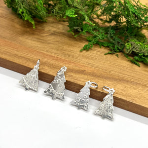 Sterling Silver Christmas Tree Pendant ONLY NO CHAIN