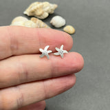 Sterling Silver Starfish Stud Earrings