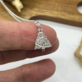 Sterling Silver Christmas Tree Pendant With Chain