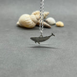 Sterling Silver Whale Pendant