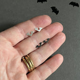 Sterling Silver Bat Stud Earrings