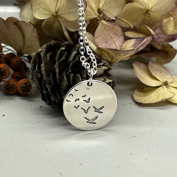 Sterling Silver Flock Pendant