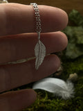 Sterling Silver Feather Pendant