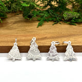 Sterling Silver Christmas Tree Pendant ONLY NO CHAIN