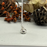 Sterling Silver Pumpkin Pendant