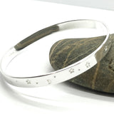 Sterling Silver Celestial Bangle