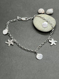 Sterling Silver Beach Shell Bracelet