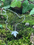 Sterling Silver Small Maple Leaf Pendant