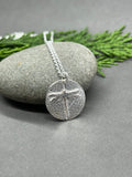 Sterling Silver Dragonfly Leaf Pendant