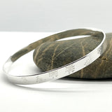 Sterling Silver Make A Wish Bangle