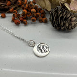 Sterling Silver Moon Fern Pendant