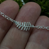 Sterling Silver Small Fern Bracelet