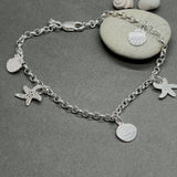 Sterling Silver Beach Shell Bracelet