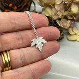 Sterling Silver Small Maple Leaf Pendant