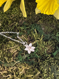 Sterling Silver Small Daffodil Pendant