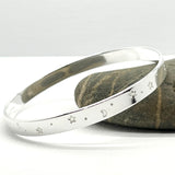 Sterling Silver Celestial Bangle