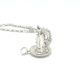 Sterling Silver Candle and Holder Charm Pendant