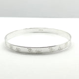 Sterling Silver Make A Wish Bangle