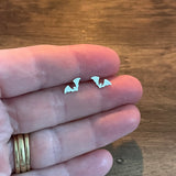 Sterling Silver Bat Stud Earrings