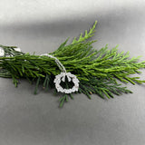 Sterling Silver Christmas Holly Wreath Pendant