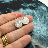 Sterling Silver Luna Moon Drop Earrings