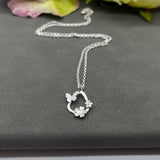Sterling Silver Floral Pendant 4