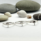 Sterling Silver Palm Tree Ring Sizes M/O/Q