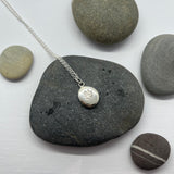 Sterling Silver Make A Wish Pebble Pendant