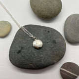 Sterling Silver Make A Wish Pebble Pendant