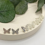 Sterling Silver Butterfly Stud Earrings