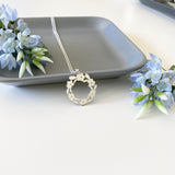 Sterling Silver Modern Flower Pendant
