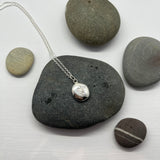 Sterling Silver Make A Wish Pebble Pendant