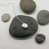 Sterling Silver Make A Wish Pebble Pendant