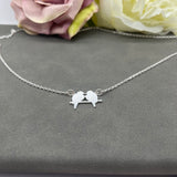 Sterling Silver Lovebirds Necklace